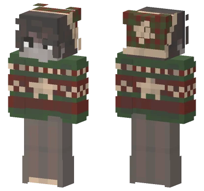 Casual Boy Christmas Sweater Minecraft skin