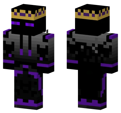 Casual Enderman King Minecraft skin