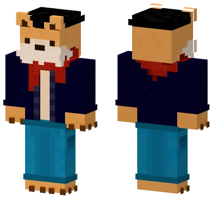 Casual Fox V2 Minecraft skin
