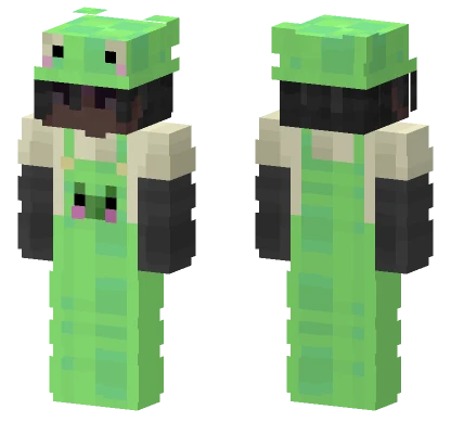 Casual Frog Overalls Minecraft skin