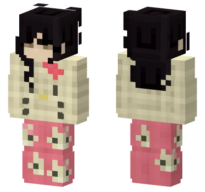 Casual Hello Kitty Fit Minecraft skin