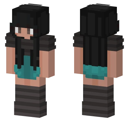 Casual Kind Girl Minecraft skin