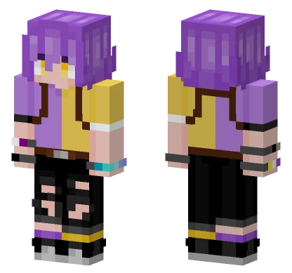 Casual With Elytra Harness Minecraft skin