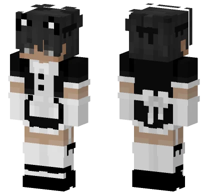 Cat Boy Maid Dress Minecraft skin