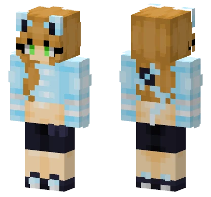 Cat Ears And Tail Minecraft skin