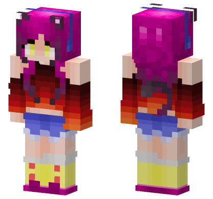 Cat Gamer Girl Minecraft skin