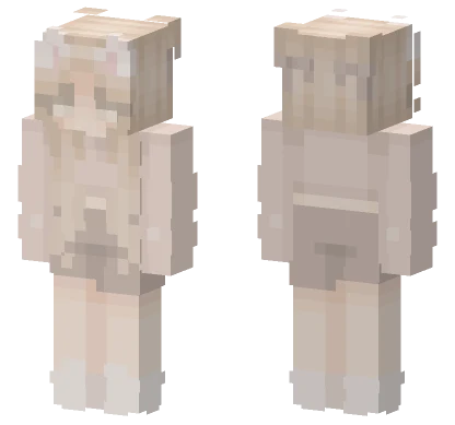 Cat Girl Announcement Minecraft skin