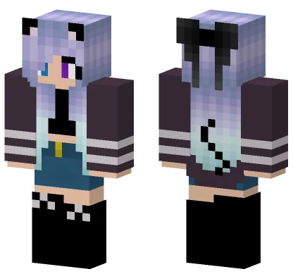 Cat Girl Edited Minecraft skin