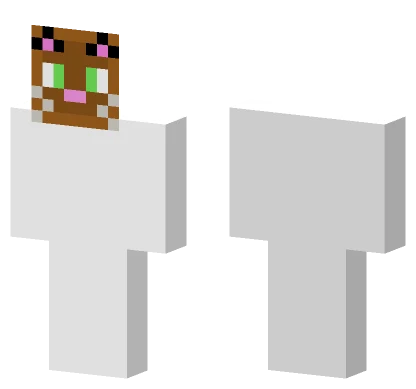 Cat Head Meow Minecraft skin