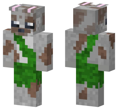 Caveman Rabbit Minecraft skin