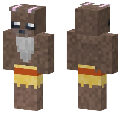 Caveman Rabbit Minecraft skin