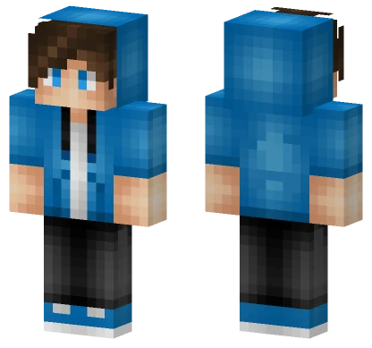 Cbguy Blue Hoodie Minecraft skin