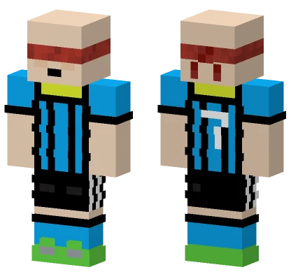 Cdz7 Blue Yellow Outfit Minecraft skin