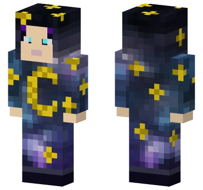 Celestial Galaxy Girl Minecraft skin