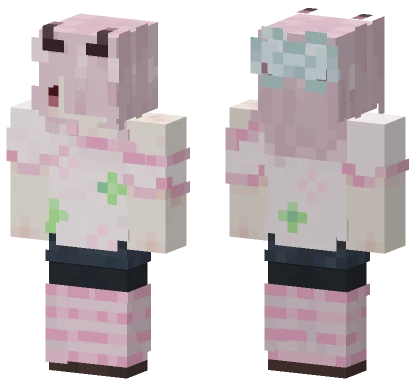 Cenisa Pink Dress Minecraft skin