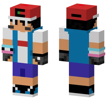Champion Ash Ketchum Minecraft skin