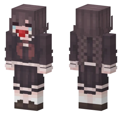 Changing Toko Fukawa Minecraft skin
