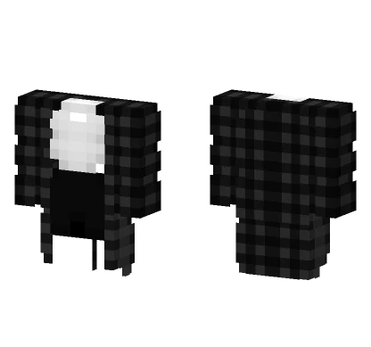 Checkered Black White Coat Minecraft skin