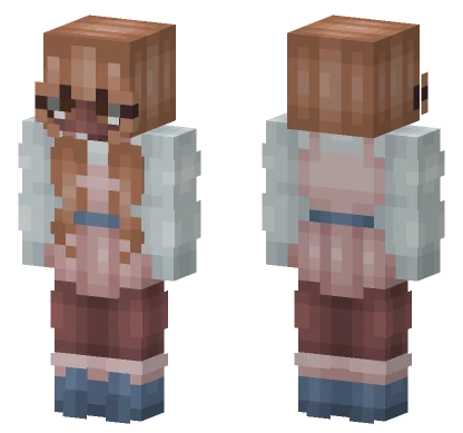 Cheerleader Using Raffle Base Minecraft skin