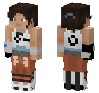 Chell Minecraft skin