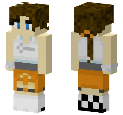 Chell Portal Minecraft skin