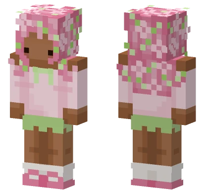 Cherry Blossom Girl Minecraft skin