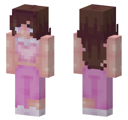 Cherry Blossom Girl Minecraft skin