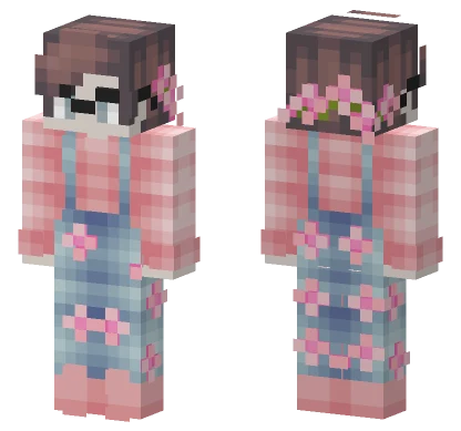 Cherry Blossom Spring Outfit Minecraft skin