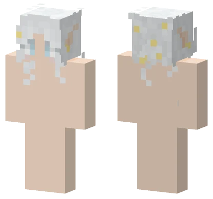 Cheveux White Hair Minecraft skin