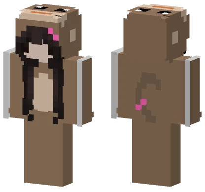 Chibi Monke Onesie Girl Minecraft skin