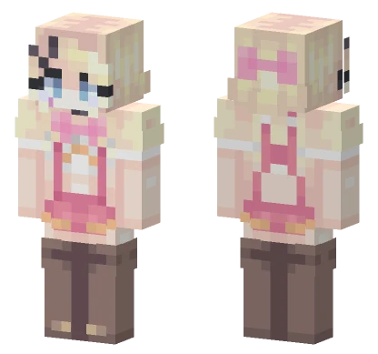 Chica The Human Minecraft skin
