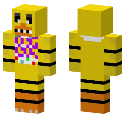 Chica White Pupils Minecraft skin