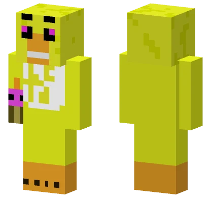 Chica With Cupcake Minecraft skin