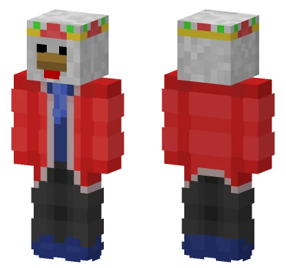Chicken King Minecraft skin