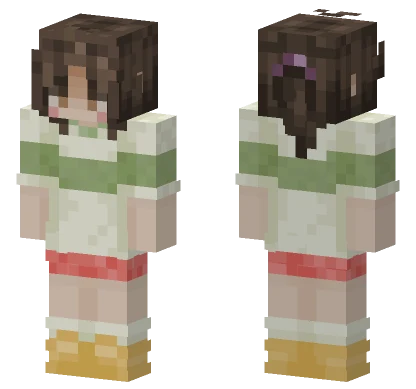 Chihiro Spirited Away Minecraft skin