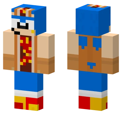Chilli Dog Classic Sonic Minecraft skin