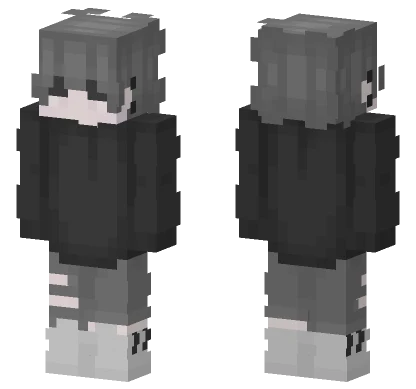 Chilling Grey Outfit Minecraft skin