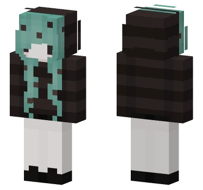 Choco Mint Chibi Minecraft skin
