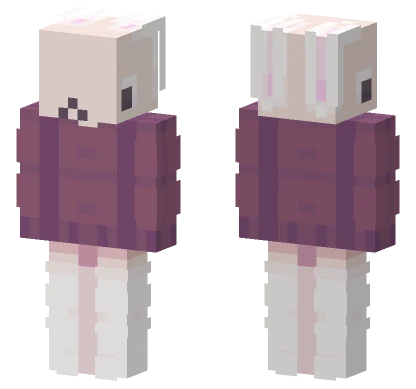 Chocolate Bunny Minecraft skin