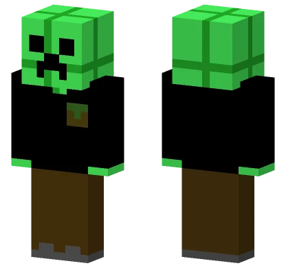 Chocolate Creeper Minecraft skin