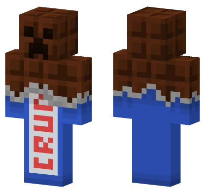 Chocolate Creeper Minecraft skin