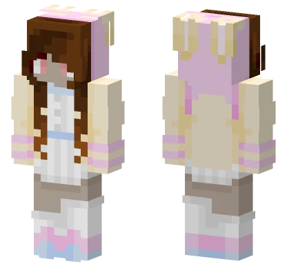 Chocolate Easter Girl Minecraft skin