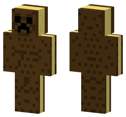 Chocolate Sandwich Creeper Minecraft skin