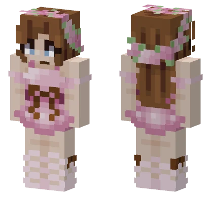 Chocolate Strawberry Girl Minecraft skin