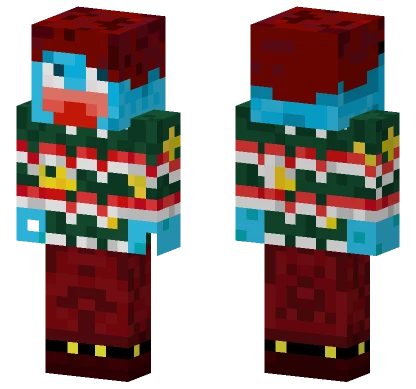 Christmas Blue Boy Minecraft skin