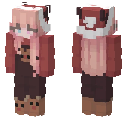 Christmas Deer Girl Minecraft skin