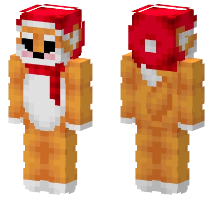 Christmas Fox Minecraft skin