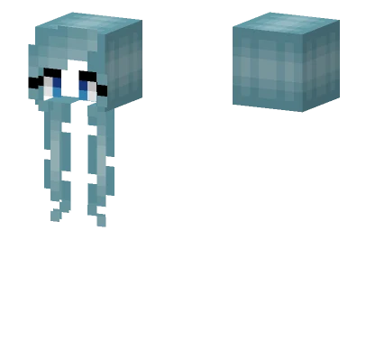 Christmas Permafrost Blue Hair Minecraft skin