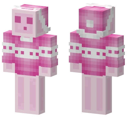Christmas Pink Slime Minecraft skin