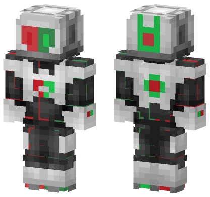 Christmas Robot Minecraft skin